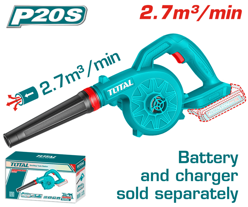 Souffleur Sans Fil TOTAL P20S 20V Léger Puissant Pour Nettoyage Pro - TOTAL TOOLS TUNISIA Site officiel | Station d'outils