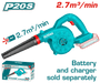 Souffleur Sans Fil TOTAL P20S 20V Léger Puissant Pour Nettoyage Pro - TOTAL TOOLS TUNISIA Site officiel | Station d'outils