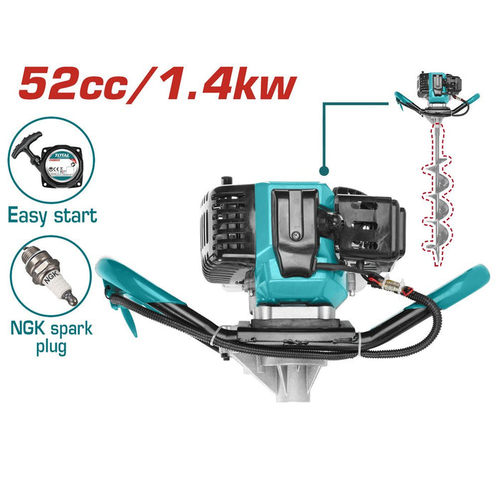 Tarière De Terre 52cc 1.4kW Easy Start Pour TEA552211 - TOTAL TOOLS TUNISIA Site officiel | Station d'outils