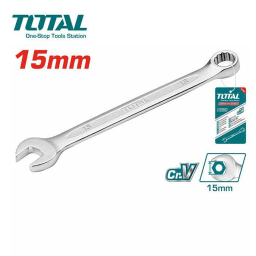 [TCSPA151] Clé Mixte TOTAL 15 MM - Outil Bricolage Mécanique - TOTAL TOOLS TUNISIA Site officiel | Station d'outils