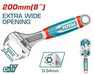 THT101086 - Cle A Molette Total 8 Pouces - Bricolage - TOTAL TOOLS TUNISIA Site officiel | Station d'outils