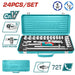 THT121242 Boîte Douilles 1/2 Pouce 24 Pièces Cr - V – Atelier - TOTAL TOOLS TUNISIA Site officiel | Station d'outils