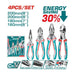 THT2K0458 - Pinces Isolées TOTAL 1000V 4 Pièces - Pro - TOTAL TOOLS TUNISIA Site officiel | Station d'outils