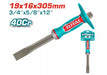 THT4531916 Burin Maçon TOTAL 305mm Acier Chrome 40Cr Précis - TOTAL TOOLS TUNISIA Site officiel | Station d'outils