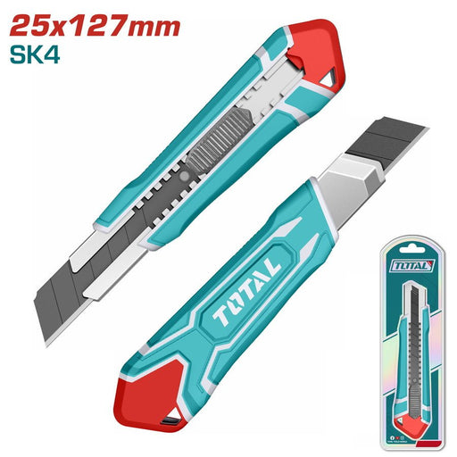 THT5112505 - Couteau Total Lame Sécable TOTAL 127 - Précis - TOTAL TOOLS TUNISIA Site officiel | Station d'outils