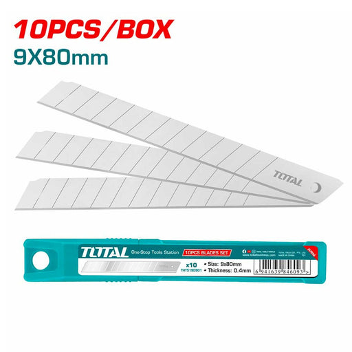 THT5190901 Lames Cutter TOTAL 09x80mm Pour Coupe Précise - TOTAL TOOLS TUNISIA Site officiel | Station d'outils