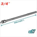 THTFX34201 Barre Extension 500mm 3/4 CrV Flexible Serrage - TOTAL TOOLS TUNISIA Site officiel | Station d'outils