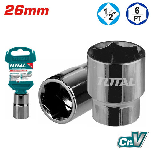 THTST12261 - Douille Hexagonale TOTAL 26 Mm 1/2 - Mécanique - TOTAL TOOLS TUNISIA Site officiel | Station d'outils