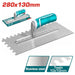 THTT81286 - Truelle Plâtre Dents TOTAL 280x130 - Précis Confort - TOTAL TOOLS TUNISIA Site officiel | Station d'outils