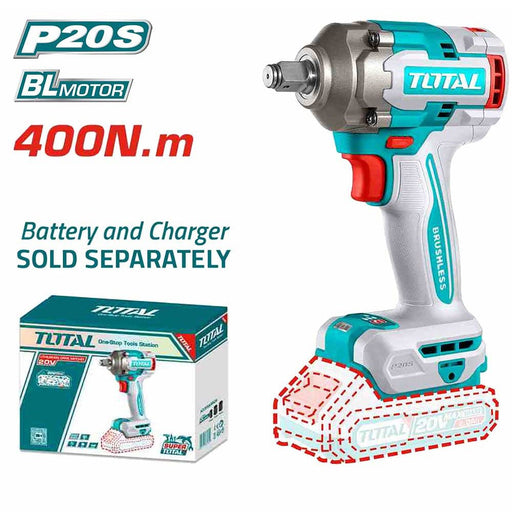 TIWLI20401 Clé À Chocs Sans Fil 20V 400Nm Moteur Brushless - TOTAL TOOLS TUNISIA Site officiel | Station d'outils