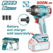 TIWLI20501 Clé À Choc TOTAL 1/2 Pouce 500Nm 20V Pour Pro - TOTAL TOOLS TUNISIA Site officiel | Station d'outils