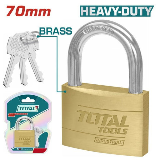 TLK32702 - Cadenas Laiton TOTAL 70 mm - Idéal Portails - TOTAL TOOLS TUNISIA Site officiel | Station d'outils