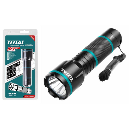 Torche LED 3 W TFL013AAA1 Aluminium Puissante Avec Piles AAA - TOTAL TOOLS TUNISIA Site officiel | Station d'outils