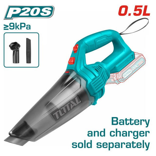 Total Aspirateur Sans Fil 20V 0,5L TVLI201261 P20S Pro - TOTAL TOOLS TUNISIA Site officiel | Station d'outils