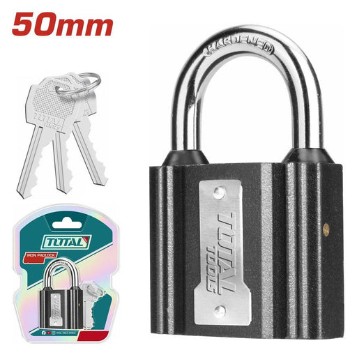 TOTAL Cadenas Fer 50 Mm Anse Acier Trempé TLK31501 - TOTAL TOOLS TUNISIA Site officiel | Station d'outils