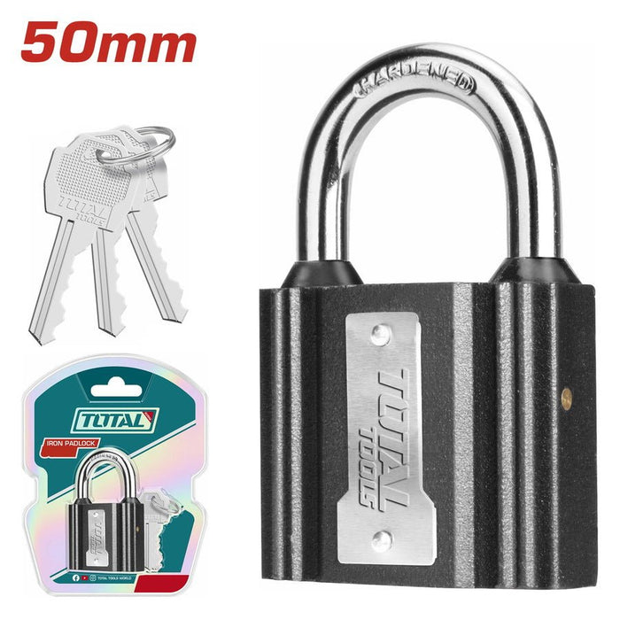 TOTAL Cadenas Fer 50 Mm Anse Acier Trempé TLK31501 - TOTAL TOOLS TUNISIA Site officiel | Station d'outils