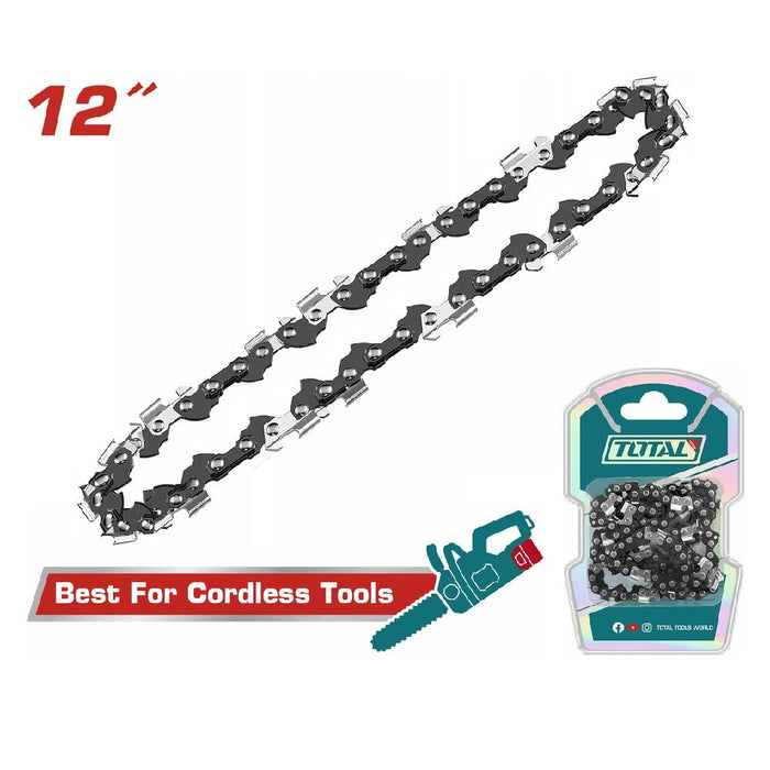 TOTAL Chaîne Tronçonneuse 12 Pouces Acier Haute Résistance Pro TGTSC51201 - TOTAL TOOLS TUNISIA Site officiel | Station d'outils
