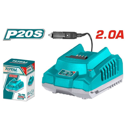 Total Chargeur Automobile P20S 20V 2Ah Lithium Ion Professionnel TFCLI2012 - TOTAL TOOLS TUNISIA Site officiel | Station d'outils