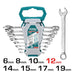 Total Clés Mixtes JX 8 Pièces Acier CrV Satiné THT102286 - TOTAL TOOLS TUNISIA Site officiel | Station d'outils