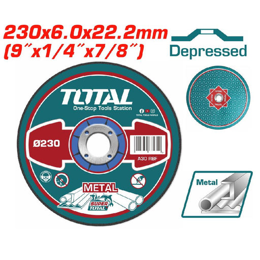 TOTAL Disque À Ébarber 230 Mm 6 Mm X 22,2 Mm TAC2232301 - TOTAL TOOLS TUNISIA Site officiel | Station d'outils