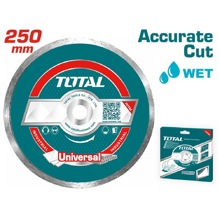 TOTAL Disque Diamant Universel 250 mm Pour Coupe Humide TAC2122501 - TOTAL TOOLS TUNISIA Site officiel | Station d'outils