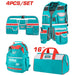 TOTAL Ensemble 4 Moyens De Rangement Outils Sac Dos Gilet 16 Pouces TOS230912 - TOTAL TOOLS TUNISIA Site officiel | Station d'outils
