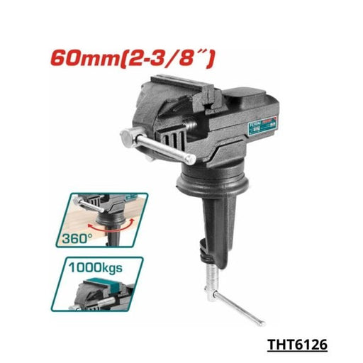 TOTAL ETAU ETABLI 60MM THT6126 – Étau – TOTAL 60MM – 1000 kg - TOTAL TOOLS TUNISIA Site officiel | Station d'outils