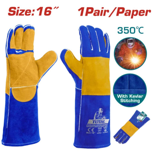 TOTAL Gants Anti-Chaleur 16 Pouces Soudage Coutures Kevlar TSP15216 - TOTAL TOOLS TUNISIA Site officiel | Station d'outils
