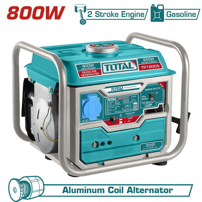 TOTAL Groupe électrogène 800 W, 220–240 V – TP18005 - TOTAL TOOLS TUNISIA Site officiel | Station d'outils