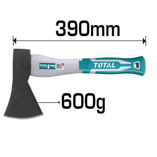 TOTAL Hache Emmanchée 600 g Manche Ergonomique 390 mm Haute Résistance THT786006 - TOTAL TOOLS TUNISIA Site officiel | Station d'outils