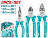 Total Jeu De 3 Pinces Polyvalentes 200mm 160mm Avec Poignées Antidérapantes - TOTAL TOOLS TUNISIA Site officiel | Station d'outils