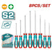 Total Jeu De 8 Tournevis En Acier S2 Professionnels TKSDS0846 - TOTAL TOOLS TUNISIA Site officiel | Station d'outils