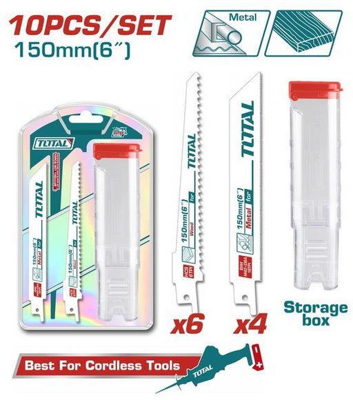 TOTAL JX 10 LAMES SCIE SABRE TAC521002 - TOTAL TOOLS TUNISIA Site officiel | Station d'outils