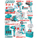 TOTAL Kit Outillage 5 En 1 20V 2,4Ah Avec 2 Batteries Et Chargeur TCKLI20595 - TOTAL TOOLS TUNISIA Site officiel | Station d'outils
