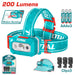 TOTAL Lampe Frontale À LED 200 Lumens Portée 91m Camping - TOTAL TOOLS TUNISIA Site officiel | Station d'outils