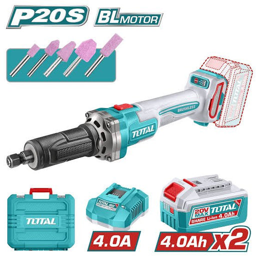 Total Meuleuse Droite Sans Fil P20S 20V Brushless Haute Performance TDGLI20012 - TOTAL TOOLS TUNISIA Site officiel | Station d'outils