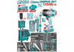 TOTAL P20S Coffret 288P 20V Brushless Clé À Choc Sans Fil Servante THPTCS82882 - TOTAL TOOLS TUNISIA Site officiel | Station d'outils