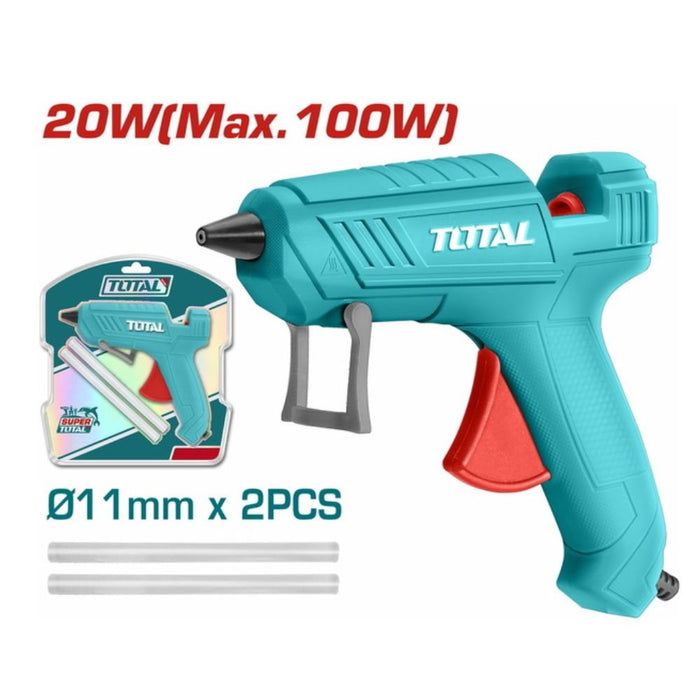 TOTAL Pistolet À Colle Chaude 100 W Diamètre 11 Mm 2 Pièces TT101116 - TOTAL TOOLS TUNISIA Site officiel | Station d'outils