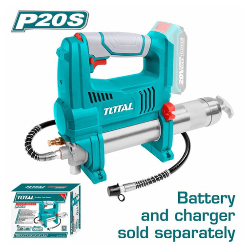 Total Pistolet À Graisse Sans Fil 20 V Pression Maximale 10000 Psi TGGLI2010 - TOTAL TOOLS TUNISIA Site officiel | Station d'outils