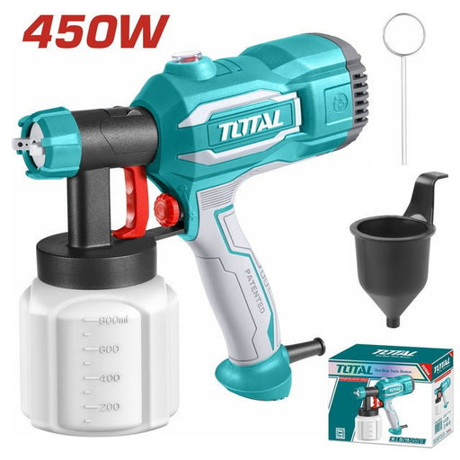 TOTAL Pistolet Pulvérisation Électrique 450 W Tension 220 240 V TT3506 - TOTAL TOOLS TUNISIA Site officiel | Station d'outils