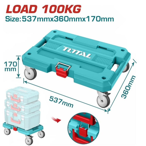 TOTAL Plateau Roulant Charge Maxi 100 Kg 537x360x170 Pratique THTWB61001 - TOTAL TOOLS TUNISIA Site officiel | Station d'outils