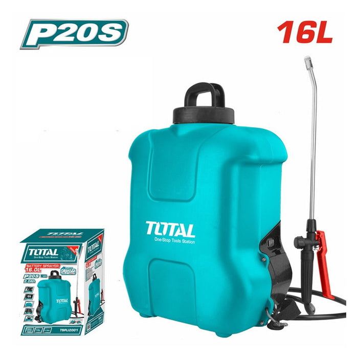 TOTAL Pulvérisateur Dorsal Sans Fil 16 L 20 V Haute Performance TSPLI2001 - TOTAL TOOLS TUNISIA Site officiel | Station d'outils