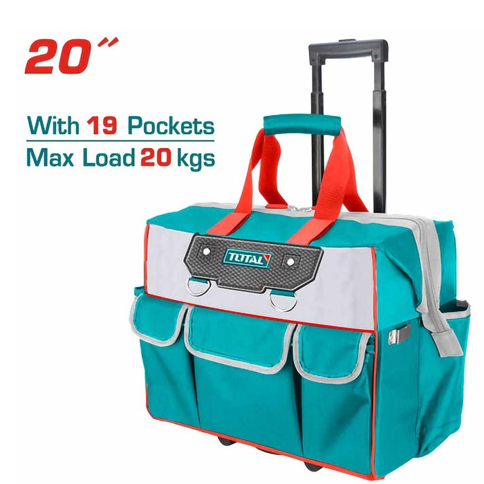 Total Sac À Outils Roulant Rigide 20 Pouces THRRTB2012 20 Kg - TOTAL TOOLS TUNISIA Site officiel | Station d'outils