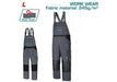TOTAL Salopette Travail Durable 245 g m2 Coton Polyester Gris Taille L TSP6033.L - TOTAL TOOLS TUNISIA Site officiel | Station d'outils
