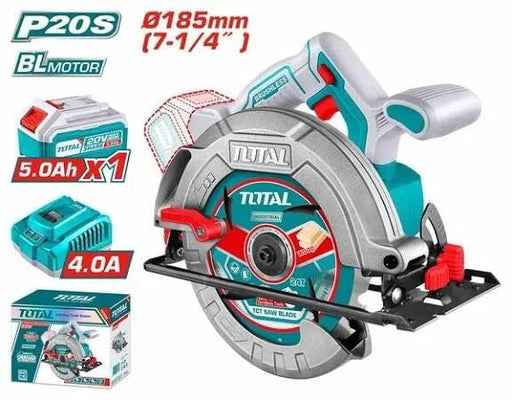 Total Scie Circulaire 185 Mm 20 V 5 Ah Li Ion Professionnelle TSLI18513 - TOTAL TOOLS TUNISIA Site officiel | Station d'outils