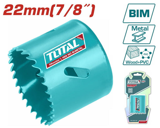 TOTAL Scie Cloche BIM Bi Métal 22mm Profondeur38mm Haute Performance TAC410221 - TOTAL TOOLS TUNISIA Site officiel | Station d'outils