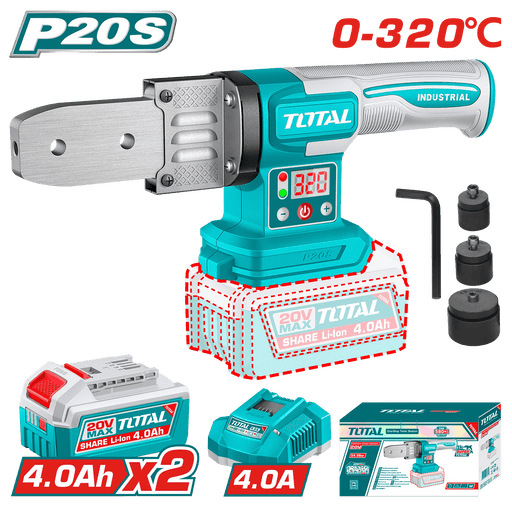 TOTAL Soudeuse de Tubes PPR Sans Fil P20S 20V Haute Performance TWTLI20182 - TOTAL TOOLS TUNISIA Site officiel | Station d'outils