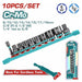 TOTAL THKISD38106L – Jeu de douilles longues à choc 3/8" - TOTAL TOOLS TUNISIA Site officiel | Station d'outils