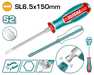 TOTAL Tournevis Plat 6,5 x 150 mm Lame S2 Magnétique Précision TGTSL6150 - TOTAL TOOLS TUNISIA Site officiel | Station d'outils