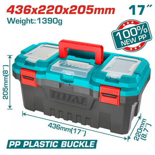 TPBX0171 - Caisse À Outils Plastique TOTAL 17 - Rangement - TOTAL TOOLS TUNISIA Site officiel | Station d'outils